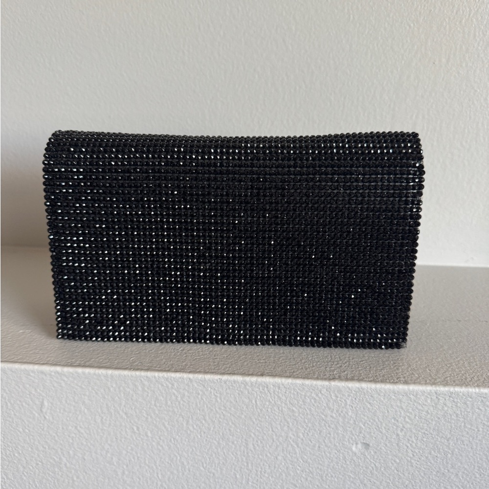 Alice + Olivia Black Sequins Clutch